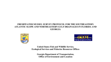 Freshwater Mussel Survey Protocol for Florida and Georgia - April 2008