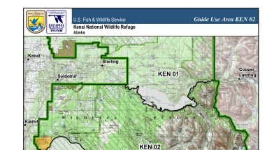 Kenai National Wildlife Refuge: Map of Guide Use Area KEN 02