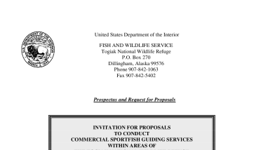 Togiak NWR Kanektok River 2023 Final Prospectus