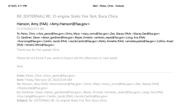Mail - Perez, Chris - FAA_SpaceX 33-engine test2.pdf