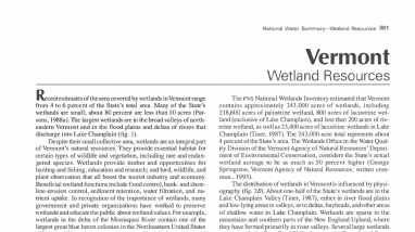 Wetland Resources: Vermont