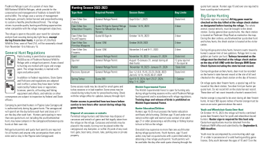 Piedmont Hunting & Fishing Regulations 2023-2024