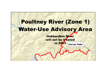 LCFWCO Sea Lamprey Control: Poultney River (River) Water-Use Advisory Area (without Hubbardton)