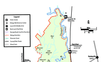 Savannah NWR Map
