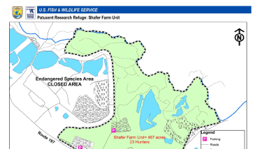 Patuxent CT Schafer Farm hunting Map