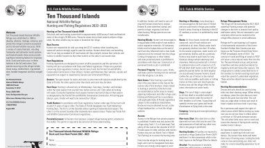 Ten Thousand Islands National Wildlife Refuge Hunting and Fishing Regulations 2022 - 2023