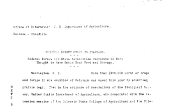 Fighting Rodent Pests in Colorado December 26, 1919