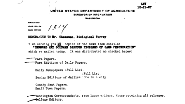 Denmead and Goldman Discuss Problems of Game Preservation December 21, 1927