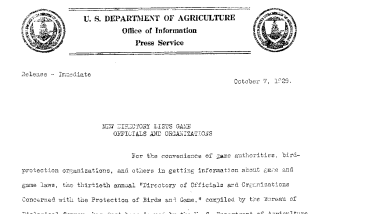 New Directory Lists Game Officials and Organizations October 7, 1929 A