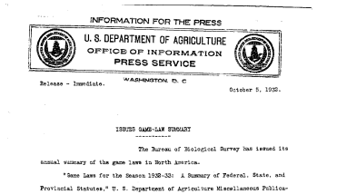 Issues Game-Law Summary October 5, 1932