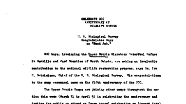 Fifth Anniversary of Cc (Upper Souris) April 5, 1938-X