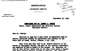 Conservation Is These of Conservation Exhibit at Texas September 23, 1939