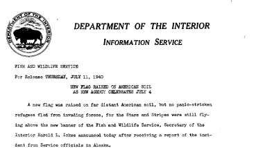 New Flag Raised on America Soil as New Agency Celebrates July 4 July 11, 1940 C