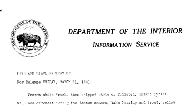 Frozen Fish Recipes March 21, 1941-A