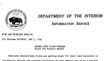 Modern Moby Dicks Prepare Boats for Whaling Season May 1, 1941