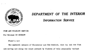 Mackerel Recipes May 3, 1941