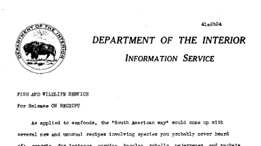 New and Unusual Recipes of the "South American Way" June 24, 1941