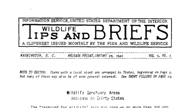 Tips and Briefs January 23, 1942