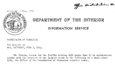 Construction of 877 New Fishing Vessels Authorized by Ocf During the Past Year June 4, 1944