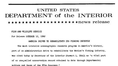 America Drives to Rehabilitate Its Fishing Industry--October 12, 1962
