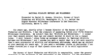 Address by Danial Janzen at the Eighth Biennial Conference in San Francisco, California, March 9, 1963--March 9, 1963