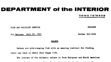 Salmon July 25, 1971