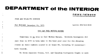 You Can Fool Mother Nature December 15, 1975