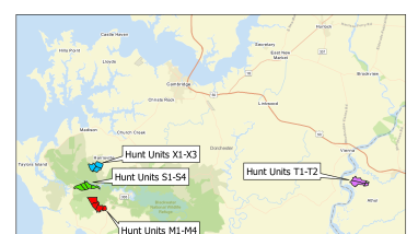 First Shot Hunt Units Overview Map