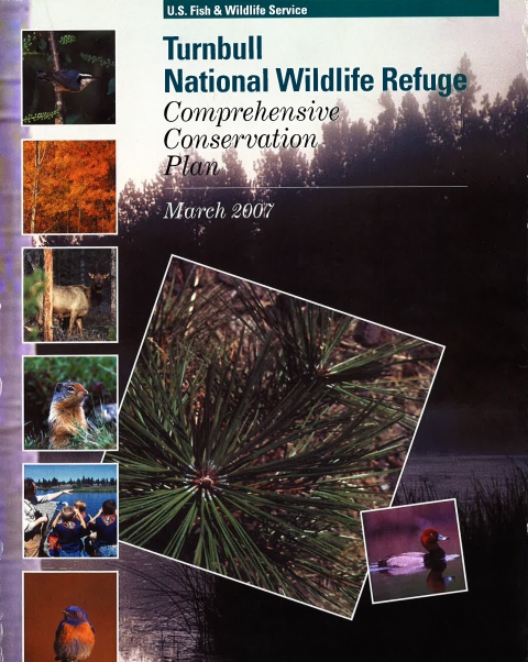 Picture of Turnbull NWR Comprehensive Conservation Plan document-an important management strategy too