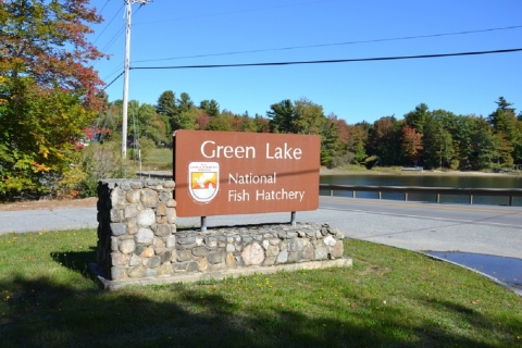 Green Lake National Fish Hatchery Entrance
