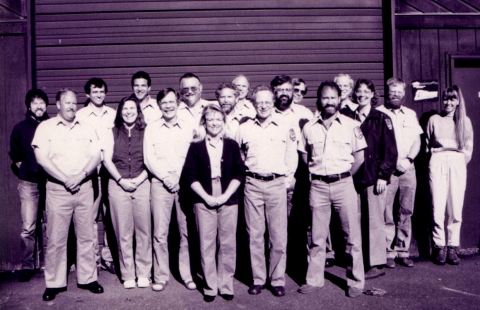 Washington Fish and Wildlife Conservation Office Staff Photo from the early 1990s