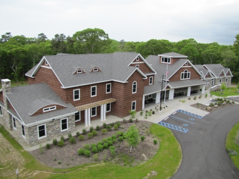 Aerial view of Wertheim Visitor Center building