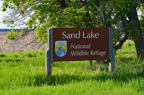 Sand Lake Refuge sign 