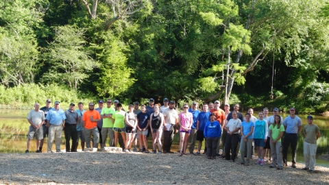 Group Pictures along the banks of the Buttahatchee River