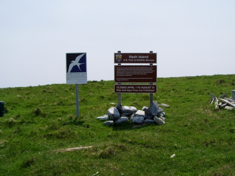 Nash Island signs