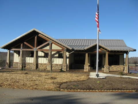 An image of the Cross Creeks NWR Visitor Center.