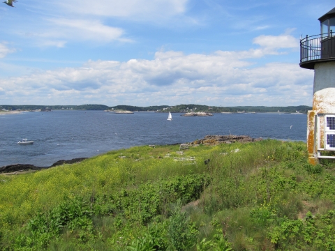 Pond Island over looking the mouth of the Kennebec River 