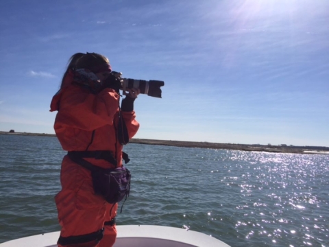 Photographer on boat