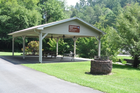 Education pavilion at Chattahoochee Forest National Fish Hatchery