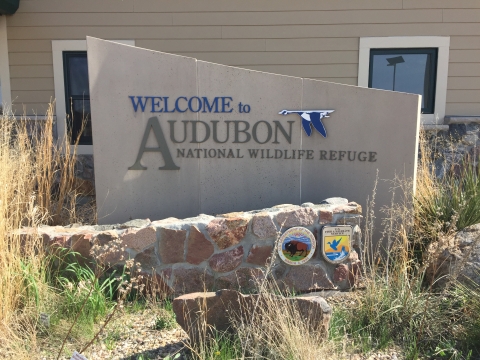 Audubon Visitor Center Sign