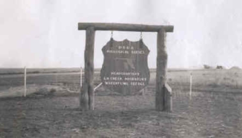 Lacreek Old Refuge Sign 1936