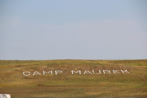 CCC Camp Maurek sign at Upper Souris National Wildlife Refuge