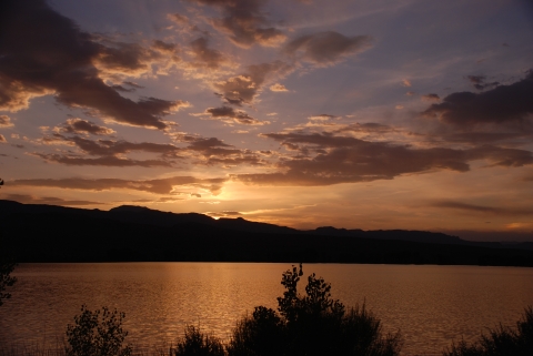 Sunset on Lake Pahranagat NWR