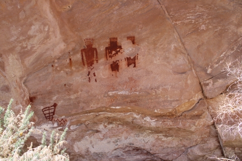Fremont Pictographs which can be found on Jones Hole Trail