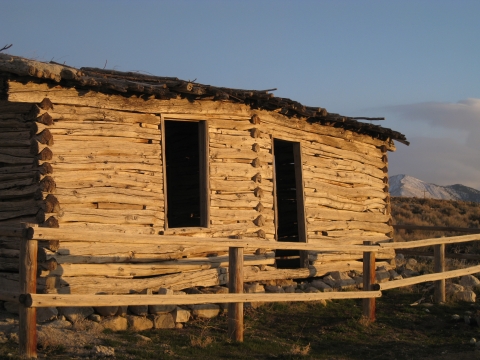 Bressman's Cabin. A pioneer's home from the 1800s.