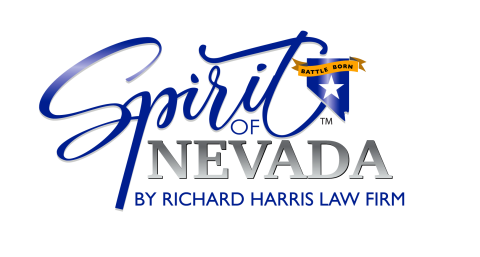 Logo reads Spirit of Nevada by Richard Harris Law Firm