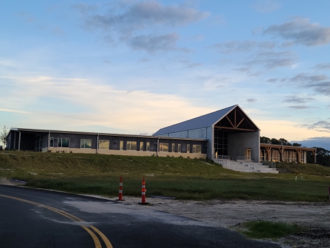 Aransas NWR Visitor Center at sunrise
