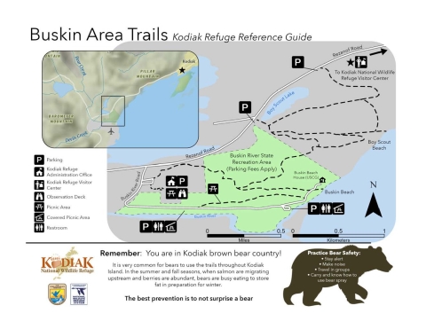 Map of Buskin Area trails