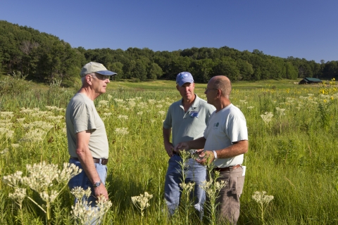 Partners for Fish and Wildlife: Biologist Kurt Waterstradt Meets with Swamp Lovers Inc. Landowners to Conduct a Site Visit at the SwampLovers Foundation Property in Cross Plains, Wisconsin