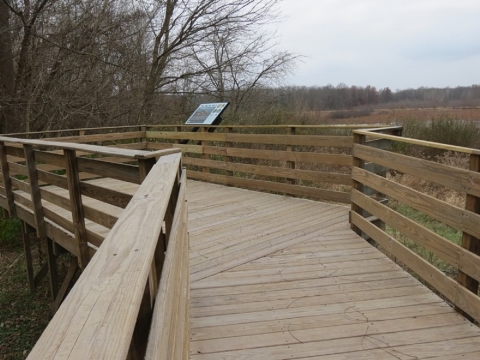 Restle Unit Observation deck of Muscatatuck National Wildlife Refuge